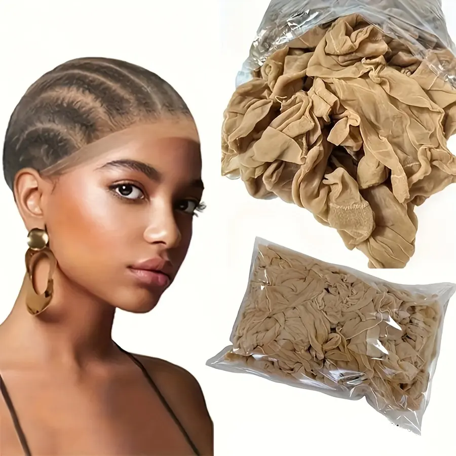 [20pcs Ultra Thin Wig Cap Hairbands & Scrunchies] HD Styling Cap - Sheer Mesh, Breathable, Stretchy Nylon, Invisible, Comfortable Hair Net for Weave, Hair Extensions