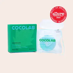 COCOLAB Cocofloss Dental Floss - Award-Winning, 500+ Woven Waxed Fibers, Coated in Coconut Oil for Freshness & Plaque Removal - 33 Yd, 2-Month Supply Oral Hygiene Kit Vegan