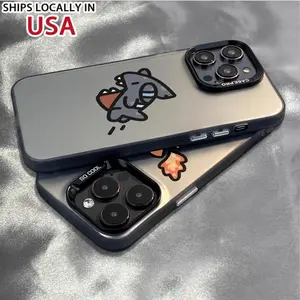 Case for iPhone 16 Pro Max 15 Plus 14 13 12 11 XS XR Anime Sharks Pattern Anti-Scratch Military-Grade Drop Protection slim Cover Protector Screen Protector