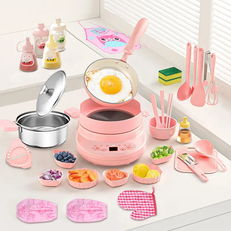Montessori Kids Cooking Set – Safe Mini Real Food Kitchen Kit for Boys & Girls
