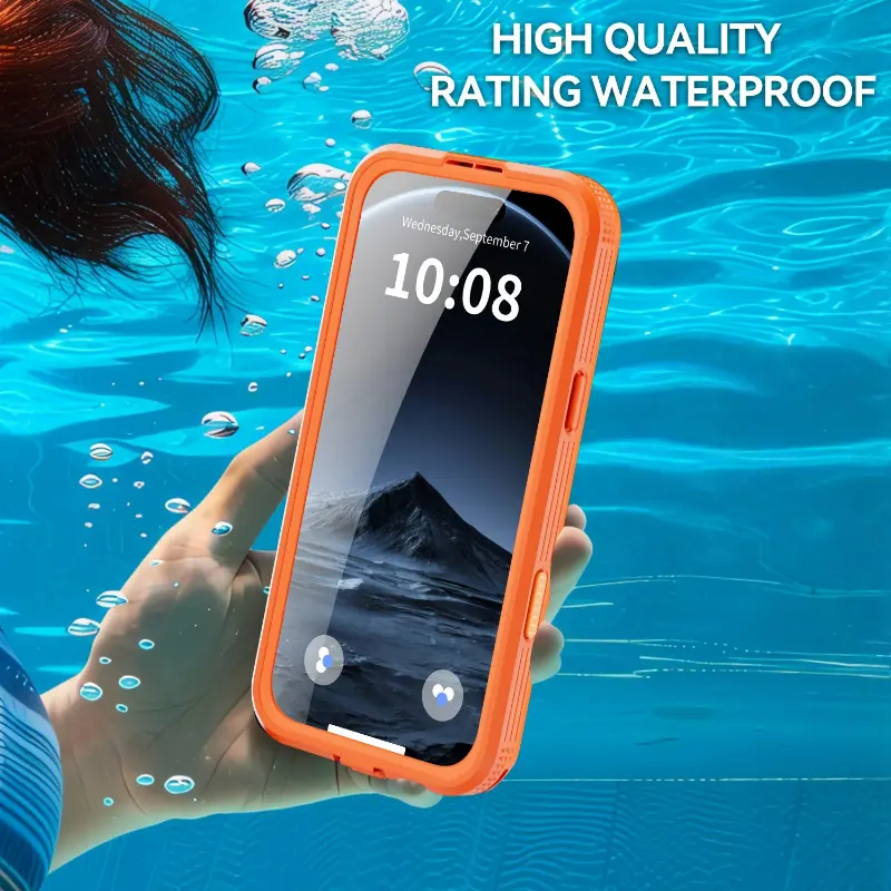 Waterproof Smartphone Case, Casing, Cover & Protector for iPhone 17 Pro Max & iPhone Air - Recently Enhanced 360° Complete Shockproof Protection, Magnetic Wireless Charging, Ideal for Swimming, Diving