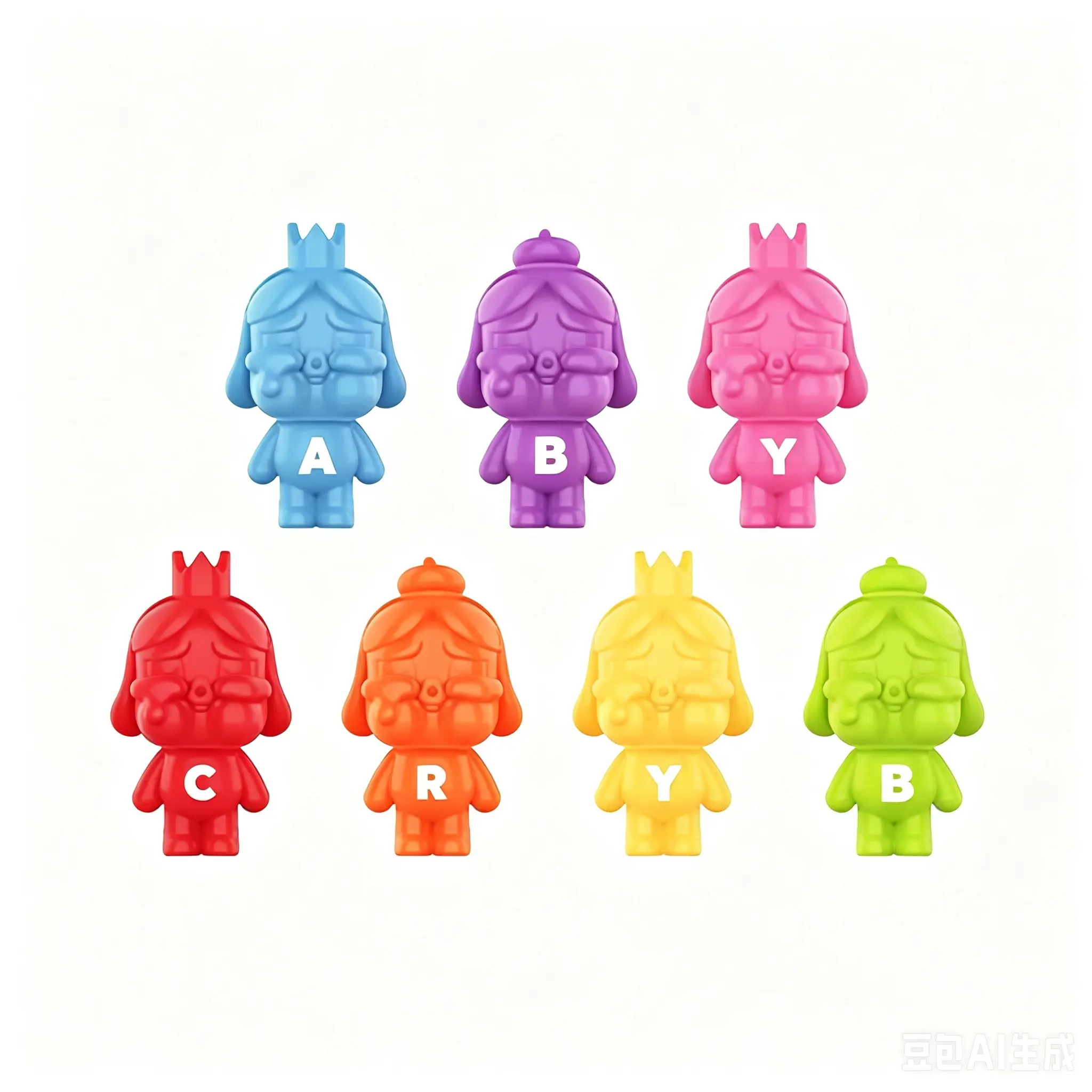 POPMART Crybaby Mini Figure- Rainbow Set Figurine Collectibles