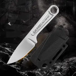 Stainless Steel Knife,All Steel Straight Knife,Kitchen Peeler,Straight Tool,Portable Outdoor Knife,Sheath Stainless Steel Multitool,Men's gift,Christmas