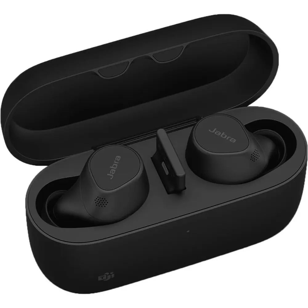 Jabra Evolve2 Buds Noise Cancellation Headphone - USB-A UC Earbuds with USB-A Bluetooth Dongle, High-Quality Audio