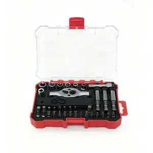 YOWIN Ratchet Screwdriver Set, 37 in 1 magnetic Screwdriver sets, S2 Steel Bits, DIY Combination Flexible Shaft, Suitable for Furniture Assembly, Precision Electrical Appliance Repair, Bicycle Tools,summervibes