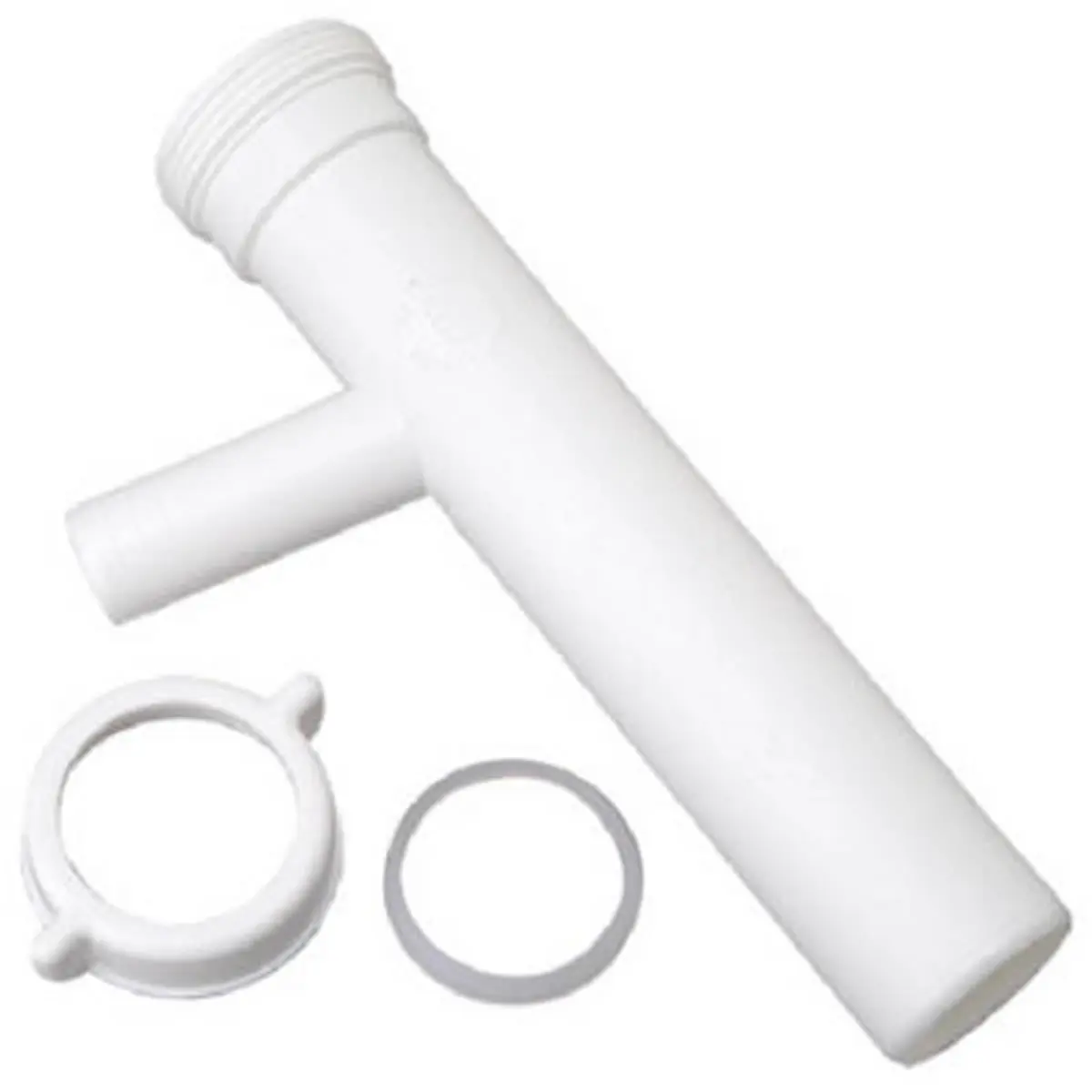 Plumb Shop Div Brasscraft 495762 Plastic Dishwasher Branch Tailpiece for Master Plumbers, 1.5 x 8 in, Indoor Use, Includes Nut