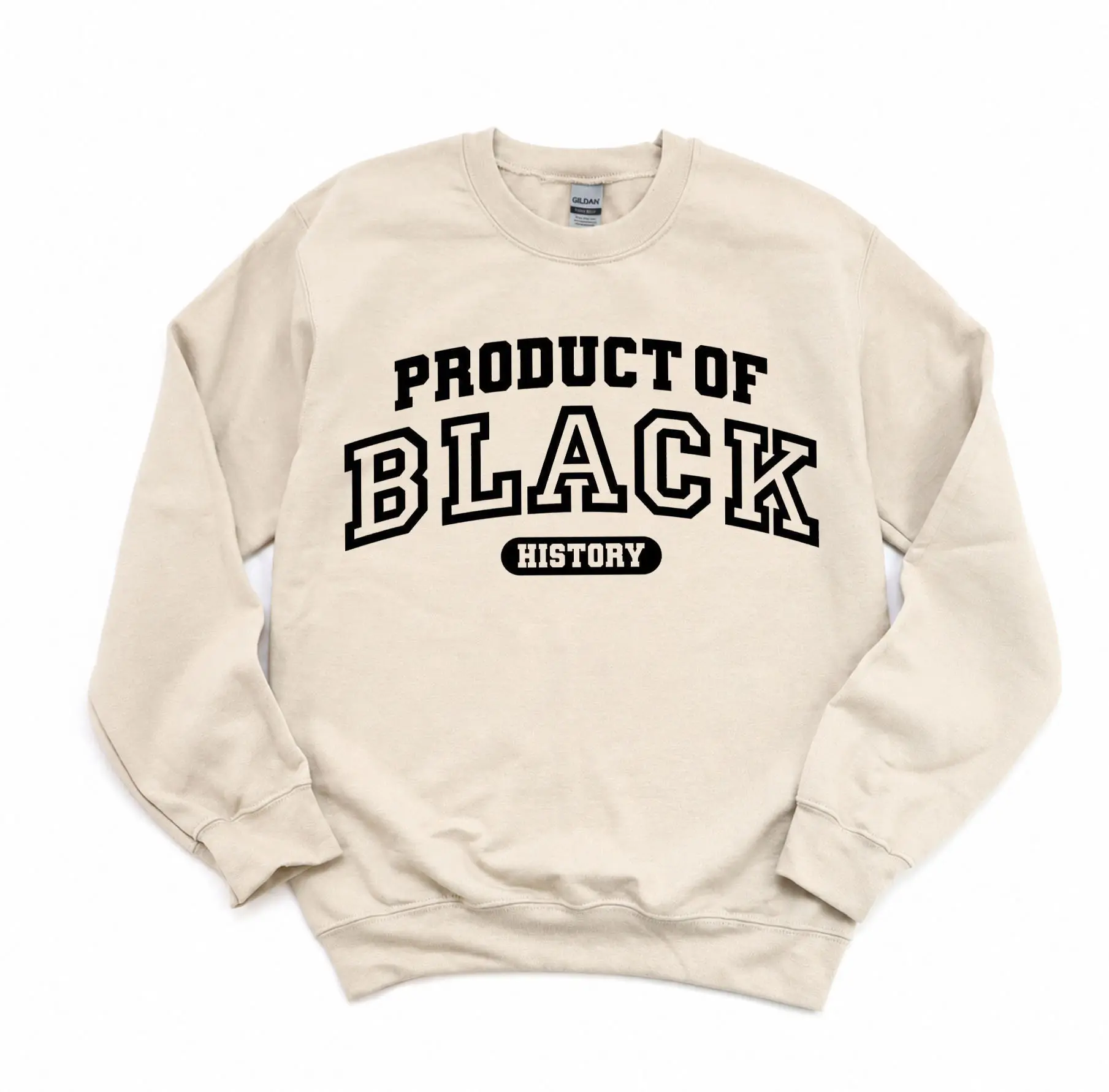 Product of Black History Unisex Crewneck Sweater, Celebrate School Black History Shirt, Black Historical Tee, Black Power Top Gifts