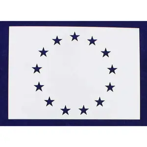 13 Star Field Stencil - US/American Flag - G-Spec 16.15 Inch H X 22.80 Inch L -14 Mil Mylar