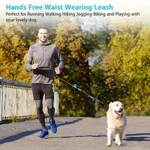 Stay Hands-Free & Safe with Our Adjustable Dog Running Leash - Perfect for Medium & Large Dogs!