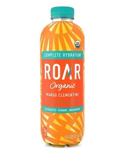 ROAR Organic Electrolyte Infusion Drink, Mango Clementine, 18 oz (Pack of 12)