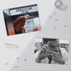 Sebastian Stan 2026 Wall Calendar, Celebrity Photo Calendar on Premium Glossy Paper, Unisex Fit for Marvel Fans, Perfect Birthday Gift and Christmas Gift for Movie Lovers
