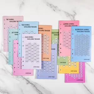 Savings Money Challenge A6 Money Saving Organizer PU Leather Budget Binder Marble Notebook Budgets Planner Monthly Budget Planner Budget Planners