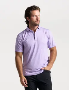 Performance Polo - Purple Stripes