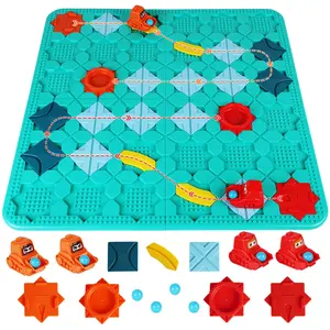 Kids Road Building Maze Toy Set, Logic Training Puzzle, Interactive Table Game, Fun Track Assembly, Parent-Child Interaction, Ages 3+