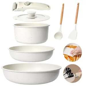 7-piece cooker set with premium non-stick seal - Including suitable glass lid & induction compatibility - For gas, ceran and induction hobs#Summervibes