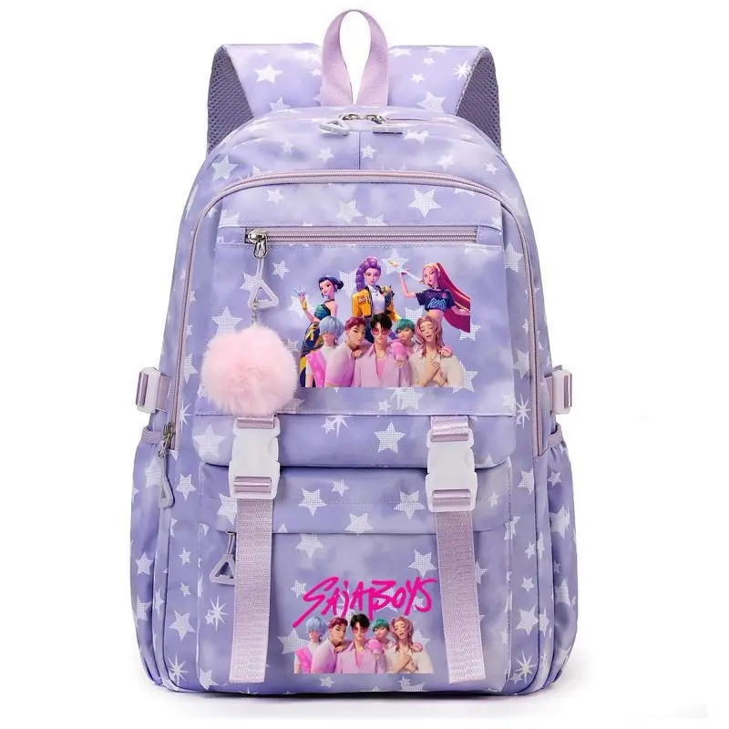 [2026】 1pc Backpack solid color women'sbackpack star print zipper closure Trendybackpack fashionable and versatile casualtrend suitable for students going to school,campus, going out to work, travelingwomen's backpack