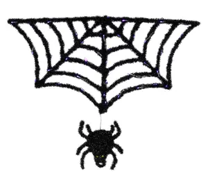 Northlight Spider Halloween Decor 4.5' with Purple LED Lights