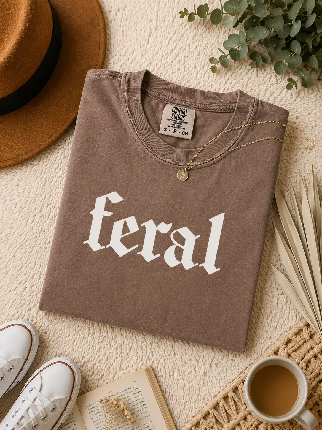 Comfort Colors Feral Shirt, Feral Human T-shirt, Funny Graphic Printed Tee, Feral Unisex Soft Fabric Short Sleeve Tee