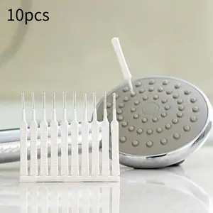 10pc Mini Shower Cleaning Brush Shower Head Anti-clogging Nylon Brush Computer Keyboard Cleaner Phone Hole Dust Cleaning Tool Household Cleaning Tool Bathroom Cleaning Tool