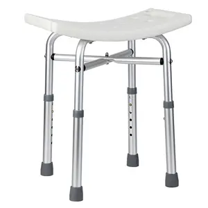 【GARVEE】Shower Bench Shower Chair for Bathroom Bathtub with Adjustable Height Legs Bear 350 lb Capacity Slip Resistant