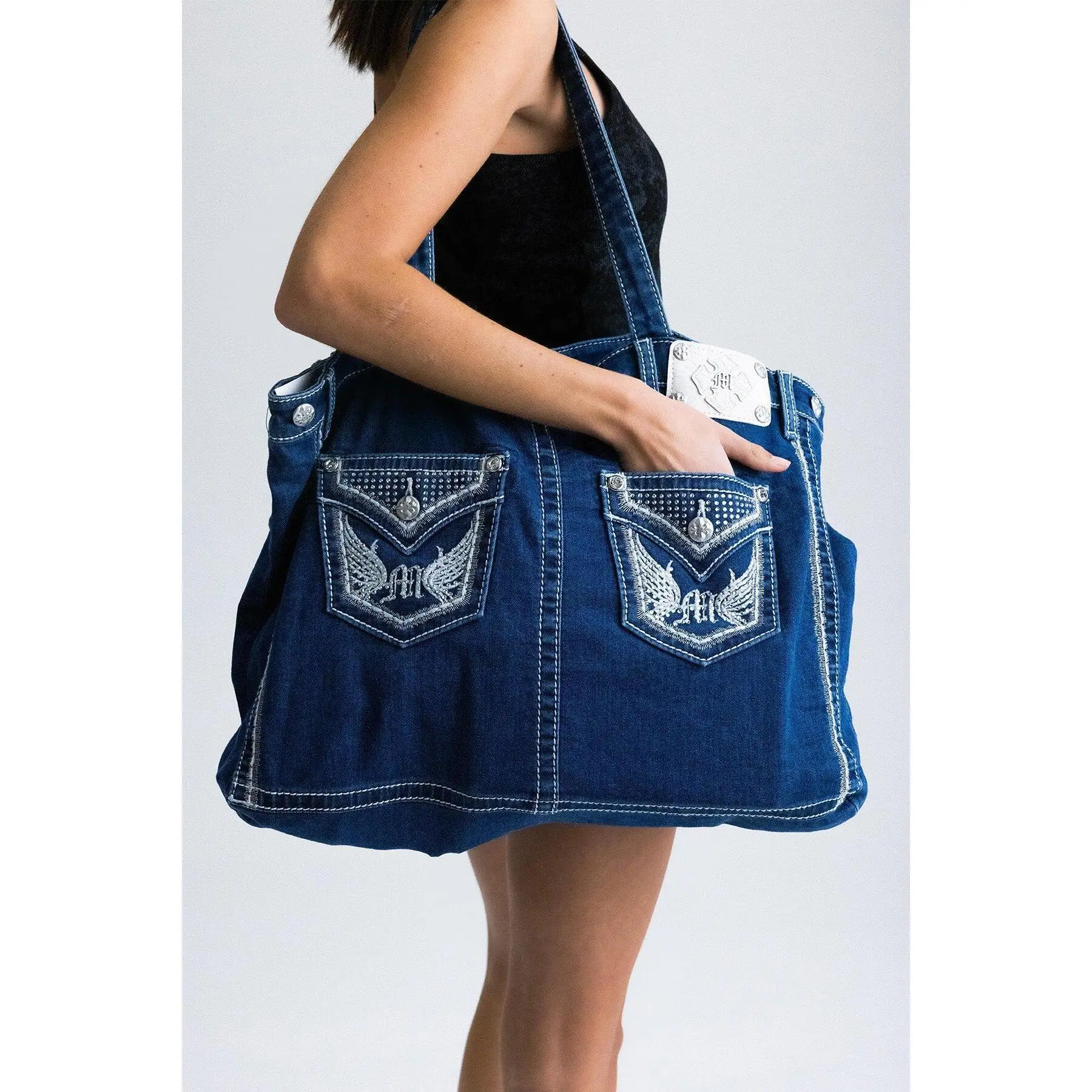 Amix Denim Tote Bag