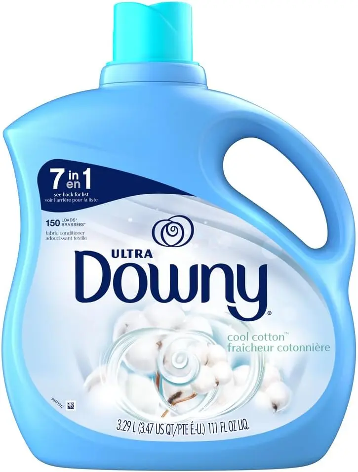 Fabric Softener Liquid, Cool Cotton Scent, 111 fl oz, 150 Loads
