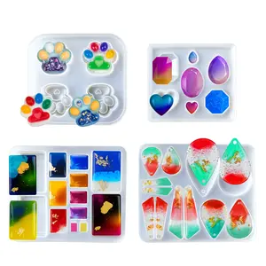 Thick & Shiny 36-Cavity Cabochon Molds Set for UV/Epoxy Craft | Create Pendants, Earrings, Keychains - Perfect DIY Starter Kit for Gifts