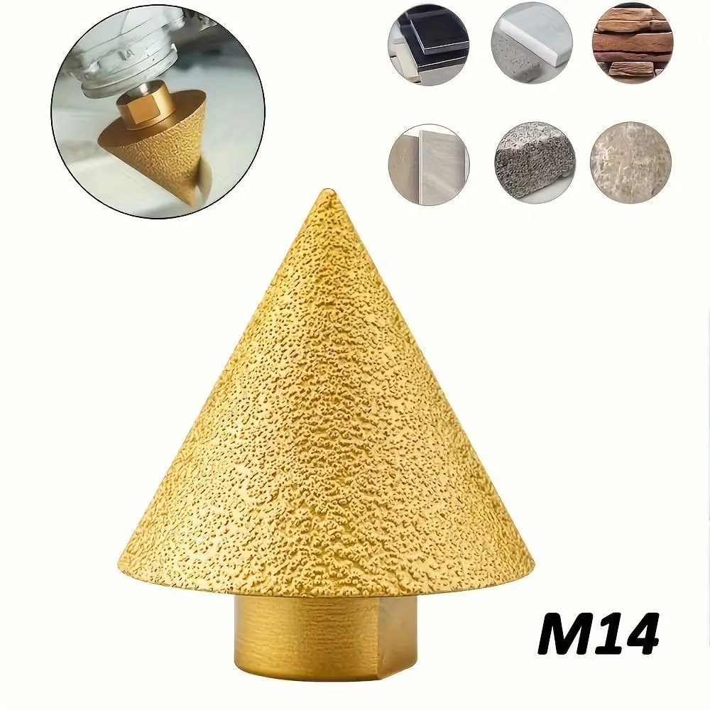 Slant drill bit, conical carving and polishing wheel, conical milling cutter, suitable for stone, ceramic tiles, glazed tiles, marble, granite, hole and edge trimming tools Cutting