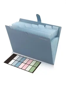 Cheapest Price Great Quality Expanding File Organizer with 8 Pockets, Accordion File Folders with Labels, Portable Document Paper Bill Receipt Organizer, Home College School Office Supplies, Letter Size, Blue