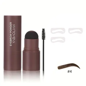 YaBolian Eyebrow Stamp Set Brows Template with 3pcs Stencils Waterproof Oil Long Lasting Easy Application for Perfect Makeup Matte Flawless