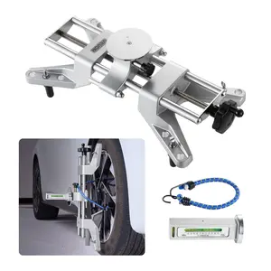 VEVOR Wheel Clamp & Magnetic Adapter, 1 PCS Aluminum Alloy Wheel Alignment Tool for Precise Camber Gauge, Fits 11-25 Inch Rims, Universal Magnetic Gauge Tire Repair Tool for Car Truck SUV Motorcycle