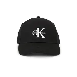 Calvin Klein Monologo Embroidery Baseball Cap in Black Unisex