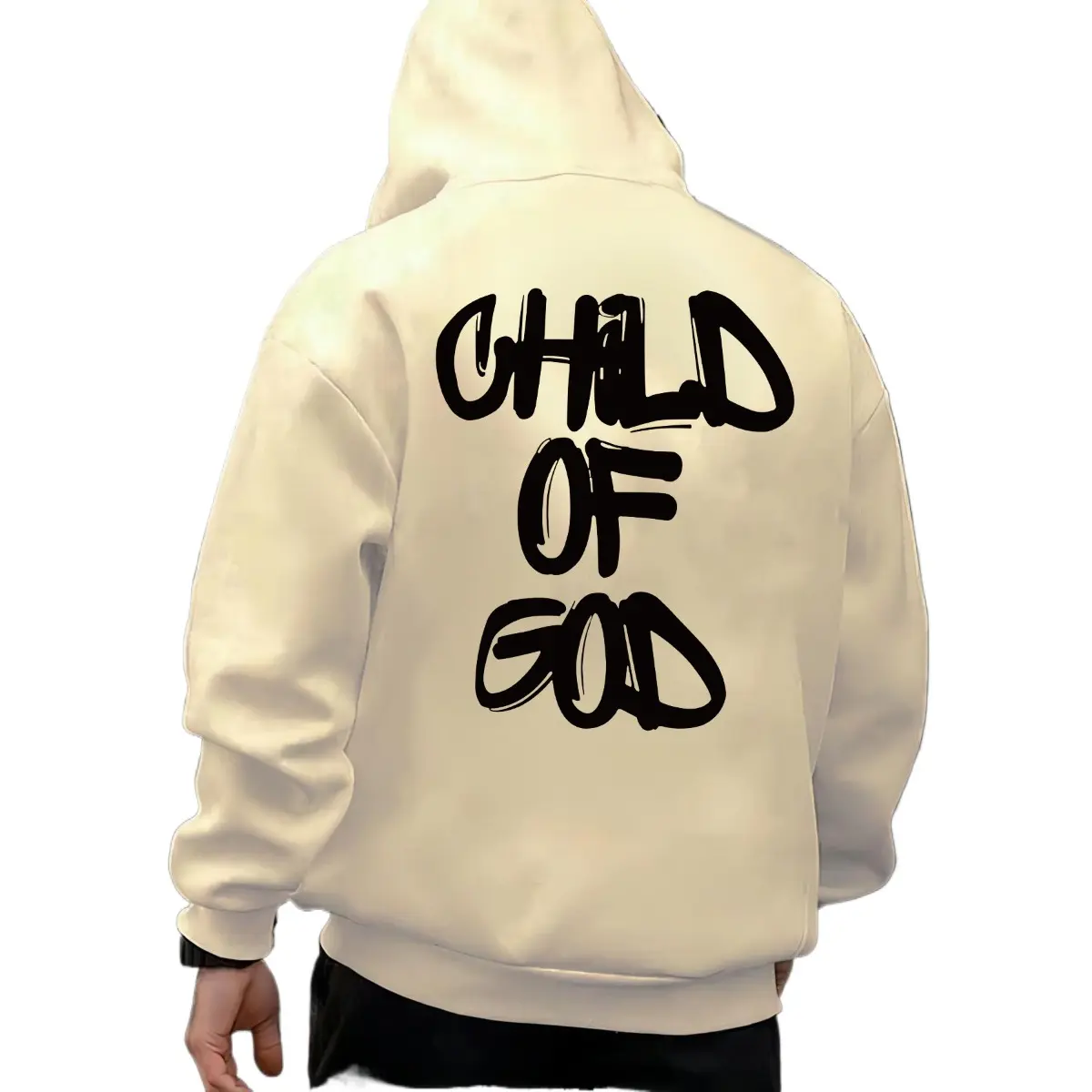 Men's Graphic Hoodie, Streetwear Long Sleeve Pullover with Drawstring, Cozy Casual Sweatshirt for Spring and Autumn, Print