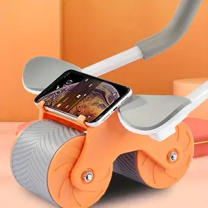 New abdominal wheel with knee pad, automatic rebound abdominal exercise roller, equipped with elbow support, an artifact for both men and women to do crunches and train abdominal muscles at home, Abdominal Workout Equipment, Abdominal Workout Machine