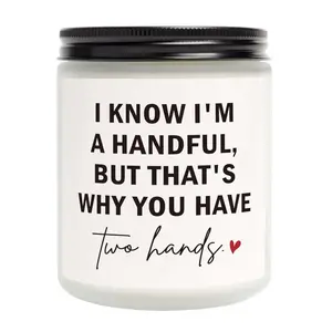 Gifts for Boyfriend Husband Men Couples, Romantic Christmas Gift Ideas for Boyfriend Him - Funny Valentines Day Anniversary Presents for Men Husband Couple - Handmade Lavender Scented Candle Floral Candle Relaxing Pressure Candles