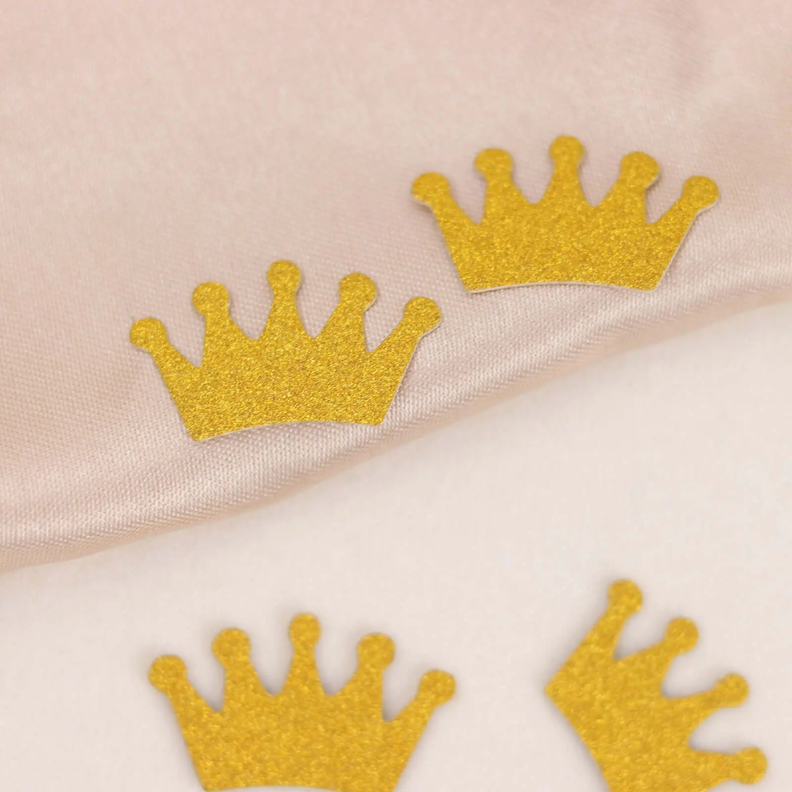 300 Pcs Double-Sided Gold Glitter Princess Crown Paper Confetti - Party Decor, Colorful Flakes Sprays, Confetti & Streamers for Baby Shower, Birthday, Home & Party Supplies, Not for Children, Decorative