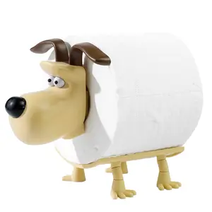 Cute Dog Toilet Paper Holder, Fun Home Decor Gift for Valentine's Day, Creative Roll Paper Dispenser, Adorable Decoration Item