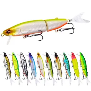 3pcs,Multi-Segment Fishing Lure,12cm Lifelike Hard Bait with Sharp Treble Hooks,Slow Sinking Swimbait for Bass Fishing Tackle