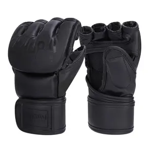 Boxing Gloves, 1 Pair Martial Arts Bag Gloves, Kickboxing Gloves with Open Palms, Boxing Gloves for Punching Bag, Sparring, Muay Thai, Ufc Gloves