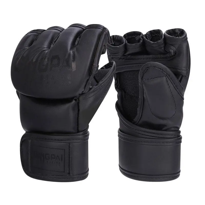 Boxing Gloves, 1 Pair Martial Arts Bag Gloves, Kickboxing Gloves with Open Palms, Boxing Gloves for Punching Bag, Sparring, Muay Thai, Training, Boxing Equipment