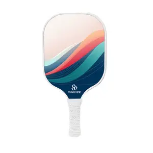 Pickleball Paddles Fiberglass Surface Set Lightweight Rackets with 4 Balls 1 Bag California Designed for Traction Stability