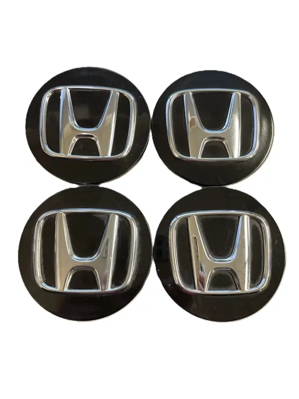 OEM Honda Center Hub Cap Set (4-Piece) - 2.75" Diameter, Available in Black, Silver or Charcoal - Auto Wheel Accessory Replacement Part