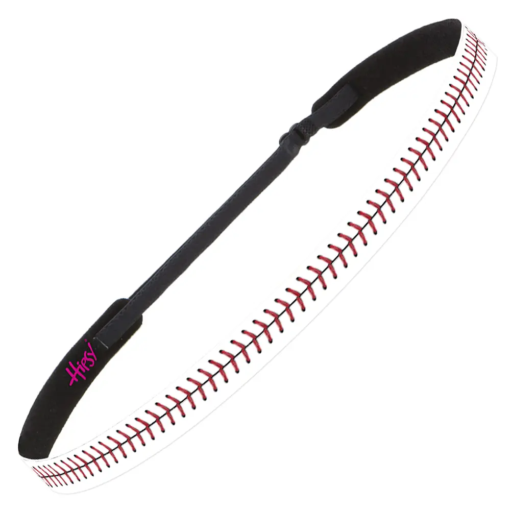 Hipsy Adjustable NO SLIP Baseball Stitches Skinny Non-Slip Headband
