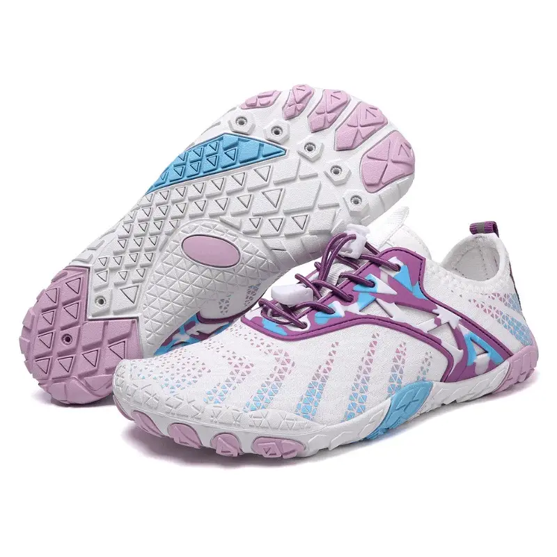 Senior-Friendly Comfortable Casual Sneakers, Soft Cushioned Breathable Mesh Shoes with Adjustable Quick Laces, Non-Slip Footwear for Elderly, Foot Pressure Relief for Everyday Wear, Multi-Color Options, Wide Toe Box