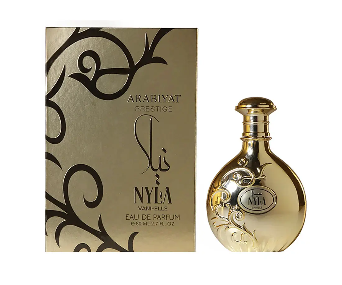 ARABIYAT PRESTIGE Nyla Vanille Women's EDP Spray (3-3.9 fl oz) - Elegant Women's Fragrance with Vanilla, Amber & Jasmine Notes, Sweet & Innocent Scent