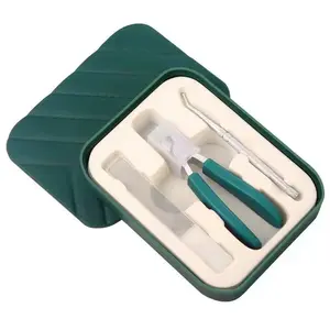 Three Sets of Eagle Beak Beveled Nail Clippers - Wide Jaw Opening Anti-Splash Slanted Nail Clipper, 25 Degree Oblique Nail Clipper, Ingrown Toenail Clippers for Thick Nails for Seniors