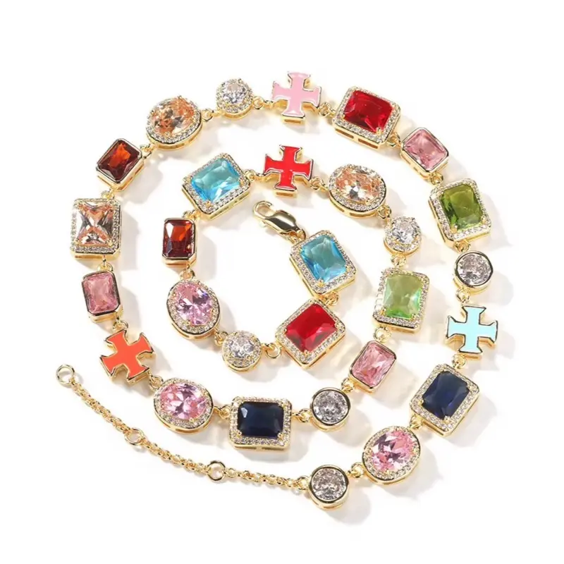 Solstice colorful gemstone necklace