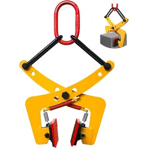 Granite Lifting Clamp 6", 350kg Stone Lifting Clamps 40mm-180mm, Vertical Stone Clamps, Heavy Duty Stone Carrying Clamps for Lifting and Transporting Concrete Block Granite Slab Stone Slab