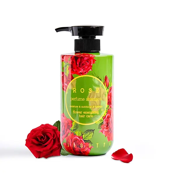 Jigott Perfume Shampoo Rose 500ml | Floral Scent Hair Care Shampoo