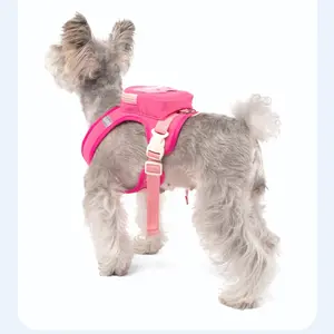 2-in-1 Load-Bearing Backpack Harness for Small/Medium Dogs & Cats – Breathable, Adjustable & Safe